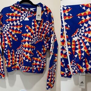 Adidas & Farm Rio Girls Hoodie and leggings set Size XL